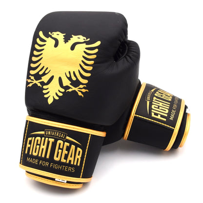 Albanian Eagle Fight Bundle / Boxhandschuhe Leder & Zahnschutz