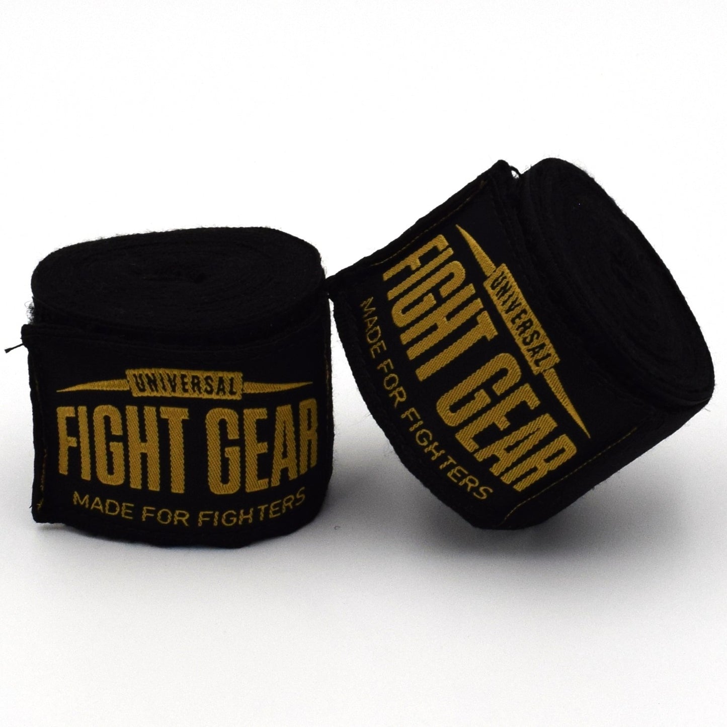 Premium Boxbandagen – Universal Fight Gear Schwarz/Gold