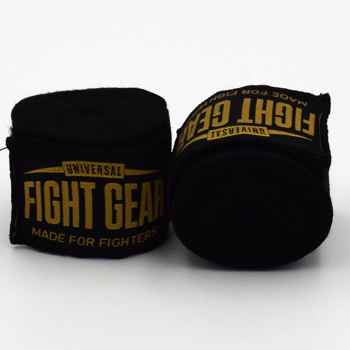 Premium Boxbandagen – Universal Fight Gear Schwarz/Gold