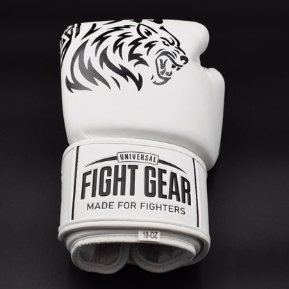 Universal Fight Gear – Lionheart  weiss - schwarz leather