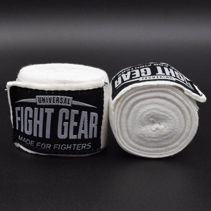 Premium Boxbandagen – Universal Fight Gear Weiss 4 M