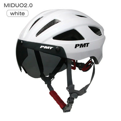 Ultralight Bicycle Helmet with Magnetic Windproof Lenses